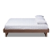 Baxton Studio Liliya Mid-Century Modern Walnut Brown Finished Wood Full Size Platform Bed Frame - BSOMG97043-Ash Walnut-Bed Frame-Full