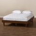 Baxton Studio Liliya Mid-Century Modern Walnut Brown Finished Wood Full Size Platform Bed Frame - BSOMG97043-Ash Walnut-Bed Frame-Full