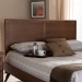 Baxton Studio Raya Mid-Century Modern Walnut Brown Finished Wood Full Size Headboard - BSOMG97033-Ash Walnut-HB-Full