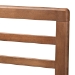 Baxton Studio Salome Mid-Century Modern Walnut Brown Finished Wood King Size Open Slat Headboard - BSOMG97063-Ash Walnut-HB-King