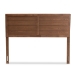 Baxton Studio Seren Mid-Century Modern Walnut Brown Finished Wood Full Size Headboard - BSOMG97093-Ash Walnut-HB-Full
