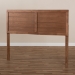 Baxton Studio Seren Mid-Century Modern Walnut Brown Finished Wood Full Size Headboard - BSOMG97093-Ash Walnut-HB-Full