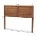 Baxton Studio Seren Mid-Century Modern Walnut Brown Finished Wood Full Size Headboard - BSOMG97093-Ash Walnut-HB-Full