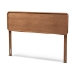 Baxton Studio Mailene Mid-Century Modern Walnut Brown Finished Wood Full Size Headboard