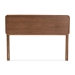 Baxton Studio Mailene Mid-Century Modern Walnut Brown Finished Wood Full Size Headboard - BSOMG3000P-Ash Walnut-HB-Full