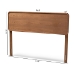 Baxton Studio Mailene Mid-Century Modern Walnut Brown Finished Wood Full Size Headboard - BSOMG3000P-Ash Walnut-HB-Full