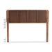 Baxton Studio Mailene Mid-Century Modern Walnut Brown Finished Wood Full Size Headboard - BSOMG3000P-Ash Walnut-HB-Full