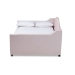 Baxton Studio Perry Modern and Contemporary Light Pink Velvet Fabric Upholstered and Button Tufted Full Size Daybed with Trundle - BSOCF8940-Light Pink-Daybed-F/T