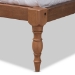 Baxton Studio Iseline Modern and Contemporary Walnut Brown Finished Wood Full Size Platform Bed Frame - BSOMG0001-Ash Walnut-Full