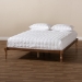 Baxton Studio Iseline Modern and Contemporary Walnut Brown Finished Wood Full Size Platform Bed Frame - BSOMG0001-Ash Walnut-Full