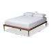 Baxton Studio Iseline Modern and Contemporary Walnut Brown Finished Wood Full Size Platform Bed Frame - BSOMG0001-Ash Walnut-Full