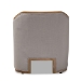 Baxton Studio Terina French Country Industrial Grey-Beige Fabric Upholstered Whitewashed Oak Wood Armchair with Metal Accents - BSOTSF7763-Beige-CC