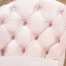 Baxton Studio Genevieve Traditional French Provincial Light Pink Velvet Upholstered White-Washed Oak Wood Armchair - BSOTSF7766-Light Pink-CC