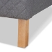 Baxton Studio Aneta Modern and Contemporary Grey Fabric Upholstered King Size Platform Bed - BSOCF9014-Grey-King