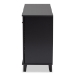 Baxton Studio Coolidge Modern and Contemporary Dark Grey Finished 8-Shelf Wood Shoe Storage Cabinet - BSOFP-04LV-Dark Grey