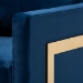 Baxton Studio Matteo Glam and Luxe Navy Blue Velvet Fabric Upholstered Gold Finished Armchair - BSOTSF-77241-Navy/Gold-CC