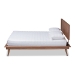 Baxton Studio Karine Mid-Century Modern Walnut Brown Finished Wood Queen Size Platform Bed - BSOMG0004-Ash Walnut-Queen