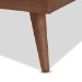 Baxton Studio Karine Mid-Century Modern Walnut Brown Finished Wood Queen Size Platform Bed - BSOMG0004-Ash Walnut-Queen