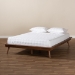 Baxton Studio Karine Mid-Century Modern Walnut Brown Finished Wood Full Size Platform Bed Frame - BSOMG0004-Ash Walnut-Full-Frame