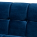 Baxton Studio Loreto Glam and Luxe Navy Blue Velvet Fabric Upholstered Brushed Gold Finished Sofa - BSOTSF-5506-Navy/Gold-SF