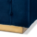 Baxton Studio Loreto Glam and Luxe Navy Blue Velvet Fabric Upholstered Brushed Gold Finished Sofa - BSOTSF-5506-Navy/Gold-SF