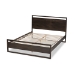 Baxton Studio Inicio Modern and Contemporary Charcoal Brown Finished Wood Queen Size Platform Bed - BSOInicio-Queen
