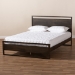 Baxton Studio Inicio Modern and Contemporary Charcoal Brown Finished Wood Queen Size Platform Bed - BSOInicio-Queen