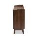 Baxton Studio Lena Mid-Century Modern Walnut Brown Finished 6-Drawer Wood Dresser - BSOLV4COD4231WI-Columbia-6DW-Dresser