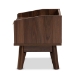 Baxton Studio Lena Mid-Century Modern Walnut Brown Finished 1-Drawer Wood Nightstand - BSOLV4ST4240WI-Columbia-NS