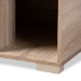 Baxton Studio Jasper Modern and Contemporary Oak Finished 2-Door Wood Cat Litter Box Cover House - BSOSECHC150040WI-Hana Oak-Cat House