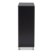Baxton Studio Shirley Modern and Contemporary Dark Grey Finished 2-Door Wood Shoe Storage Cabinet with Open Shelves - BSOSR-002-Dark Grey