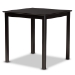 Baxton Studio Lenoir Modern and Contemporary Sand Fabric Upholstered Espresso Brown Finished 5-Piece Wood Pub Set - BSORH315P-Sand/Dark Brown-5PC Pub Set