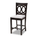 Baxton Studio Lenoir Modern and Contemporary Gray Fabric Upholstered Espresso Brown Finished 5-Piece Wood Pub Set - BSORH315P-Grey/Dark Brown-5PC Pub Set