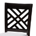 Baxton Studio Caron Modern and Contemporary Gray Fabric Upholstered Espresso Brown Finished 5-Piece Wood Pub Set - BSORH317P-Grey/Dark Brown-5PC Pub Set
