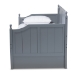 Baxton Studio Millie Cottage Farmhouse Grey Finished Wood Twin Size Daybed with Trundle - BSOMG0010-Grey-Daybed