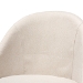 Baxton Studio Carra Mid-Century Modern Light Beige Fabric Upholstered Walnut-Finished Wood Swivel Counter Stool (Set of 2) - BSOBBT5355C-Light Beige/Walnut-CS