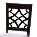 Baxton Studio Mael Modern and Contemporary Grey Fabric Upholstered Espresso Brown Finished Wood Dining Chair (Set of 4) - BSORH331C-Grey/Dark Brown-DC-4PK