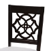 Baxton Studio Renaud Modern and Contemporary Grey Fabric Upholstered Espresso Brown Finished Wood Dining Chair (Set of 4) - BSORH332C-Grey/Dark Brown-DC-4PK