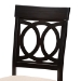 Baxton Studio Lucie Modern and Contemporary Sand Fabric Upholstered Espresso Brown Finished Wood Dining Chair (Set of 4) - BSORH333C-Sand/Dark Brown-DC-4PK