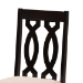 Baxton Studio Cherese Modern and Contemporary Sand Fabric Upholstered Espresso Brown Finished Wood Dining Chair (Set of 4) - BSORH334C-Sand/Dark Brown-DC-4PK