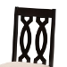 Baxton Studio Cherese Modern and Contemporary Sand Fabric Upholstered Espresso Brown Finished 5-Piece Wood Dining Set - BSORH334C-Sand/Dark Brown-5PC Dining Set
