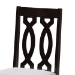 Baxton Studio Cherese Modern and Contemporary Grey Fabric Upholstered Espresso Brown Finished Wood Dining Chair (Set of 4) - BSORH334C-Grey/Dark Brown-DC-4PK
