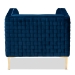 Baxton Studio Seraphin Glam and Luxe Navy Blue Velvet Fabric Upholstered Gold Finished Armchair - BSOTSF-6625-Navy/Gold-CC