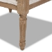 Baxton Studio Clemence French Provincial Ivory Fabric Upholstered Whitewashed Wood Armchair - BSOASS1037-CC