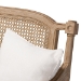 Baxton Studio Clemence French Provincial Ivory Fabric Upholstered Whitewashed Wood Loveseat - BSOASS1038-LS