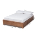 Baxton Studio Wren Modern and Contemporary Walnut Finished 3-Drawer Full Size Platform Storage Bed Frame - BSOMG6001-Walnut-Full