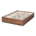 Baxton Studio Wren Modern and Contemporary Walnut Finished 3-Drawer Full Size Platform Storage Bed Frame - BSOMG6001-Walnut-Full