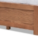 Baxton Studio Wren Modern and Contemporary Walnut Finished 3-Drawer Full Size Platform Storage Bed Frame - BSOMG6001-Walnut-Full