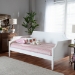Baxton Studio Mariana Classic and Traditional White Finished Wood Twin Size Daybed - BSOMariana-White-Daybed