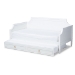 Baxton Studio Mariana Classic and Traditional White Finished Wood Twin Size Daybed with Trundle - BSOMariana-White-Daybed-T